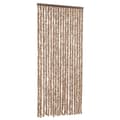 Miniatyrbillede 1 af 7: vidaXL flueforhæng 56x200 cm chenille beige og mørkebrun