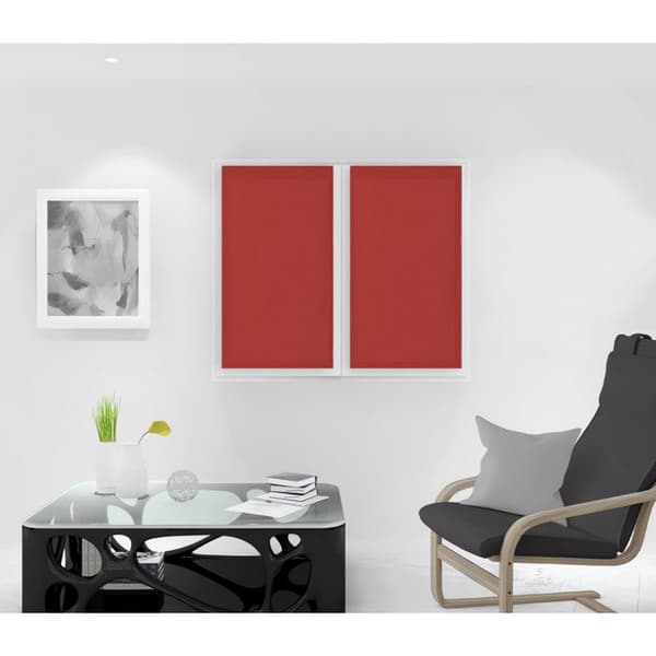 SOLEIL D'OCRE Par Panama persienner 45x90 cm röda