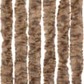 Miniatyrbillede 6 af 7: flueforhæng 56x200 cm chenille beige og mørkebrun
