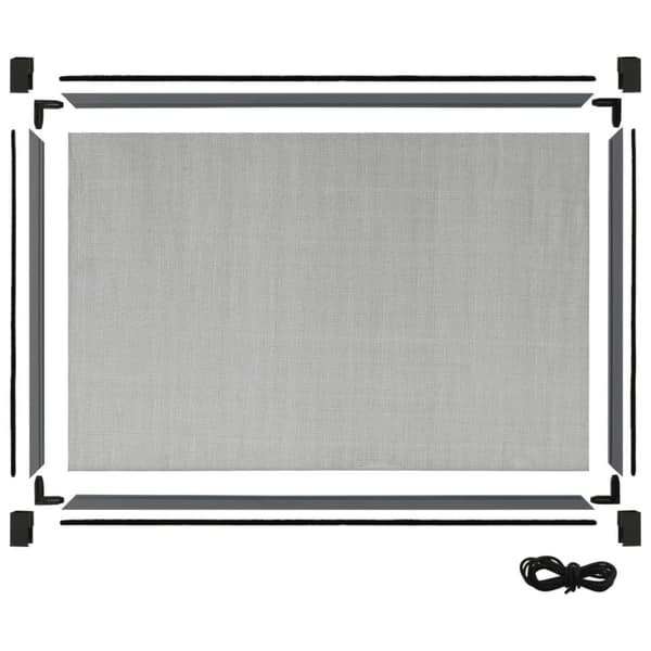 Expanderbart insektsnät för fönster antracit (75-143)x50 cm