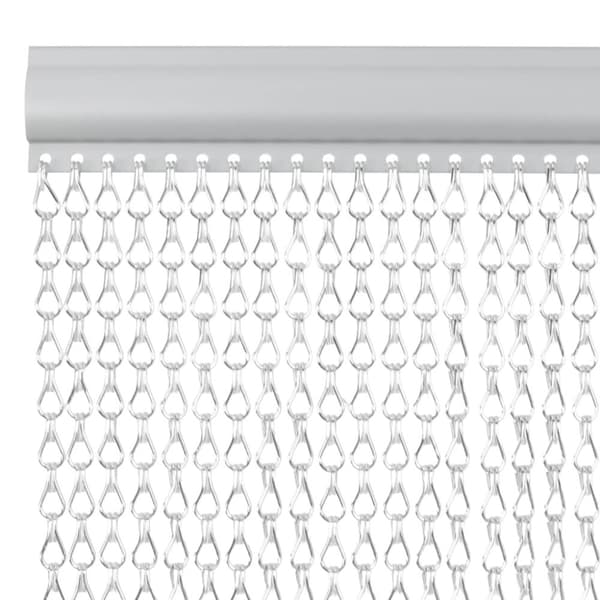 Myggdraperi för dörr 80x212 cm aluminium