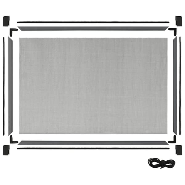 Expanderbart insektsnät för fönster antracit (100-193)x75 cm