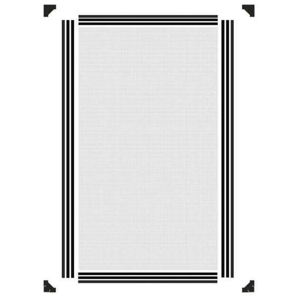 Magnetiskt insektsnät för fönster antracit 80x140 cm