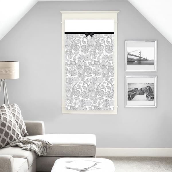 Bomull breeze block 60x120 cm SVART KLÄNNING, av Soleil d'ocre