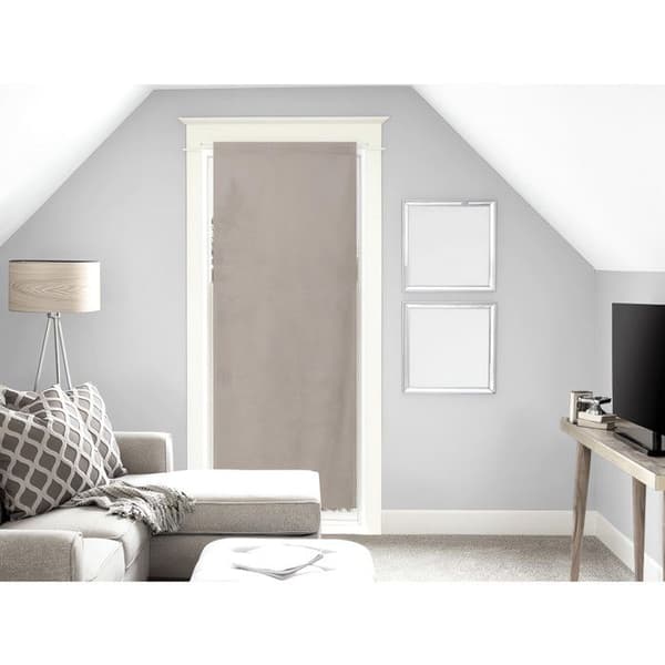 Gardinkappa för altandörr i bomull 90x200 cm PANAMA taupe, av Soleil d'Ocre