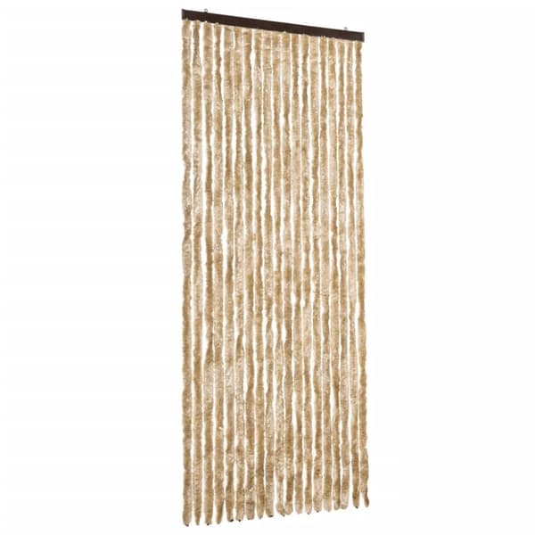 Insektsdraperi beige 56x185 cm chenille