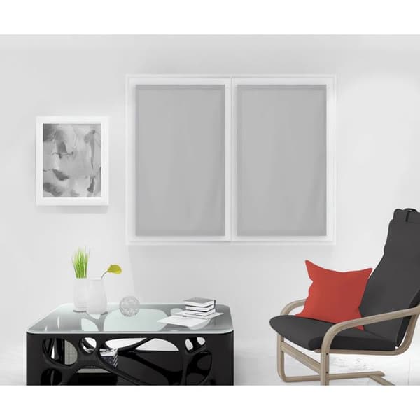 Fönsterbutik - SOLEIL D OCRE - Panama-brise bise - Grå - Gardinrörsgående - 60x120 cm