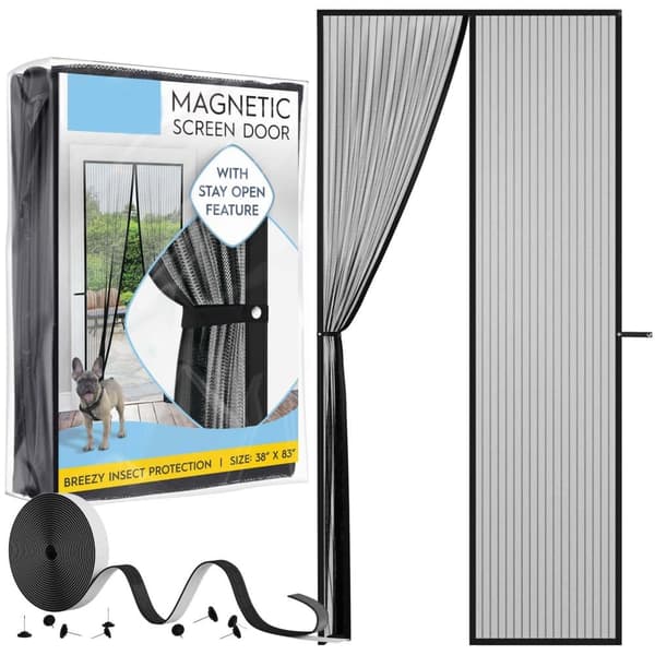 Magnetisk Myggnät Dörr, 86x205 cm/96*210cm, Självstängande, Insektsnät dörr 86*205cm