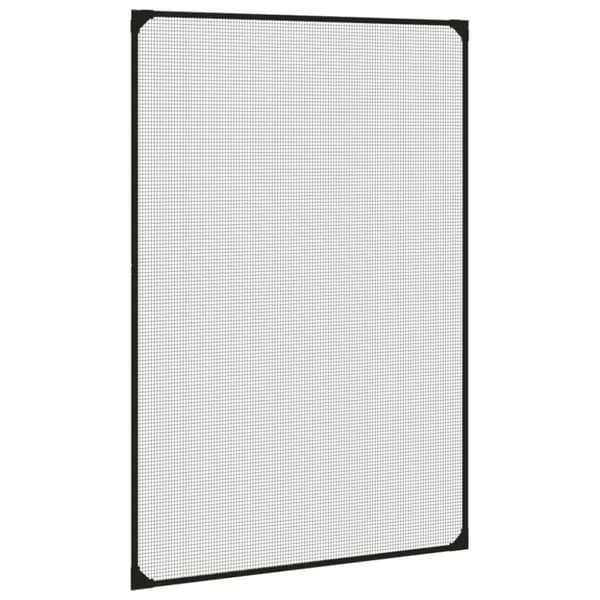 Magnetiskt insektsnät för fönster antracit 80x120 cm