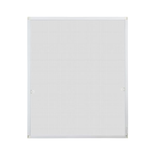 Flugnät insektsskärm fönster 80 x 100 CM aluminiumram myggnät insektsskärm utan borrning vit