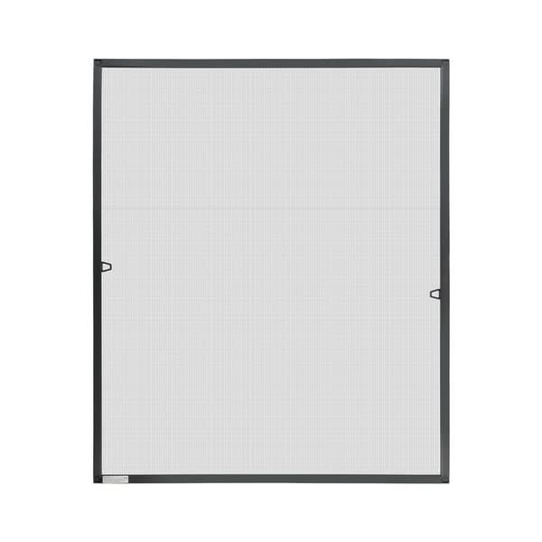 Flugnät insektsskärm fönster 120 x 240 CM aluminiumram myggnät insektsskärm utan borrning svart