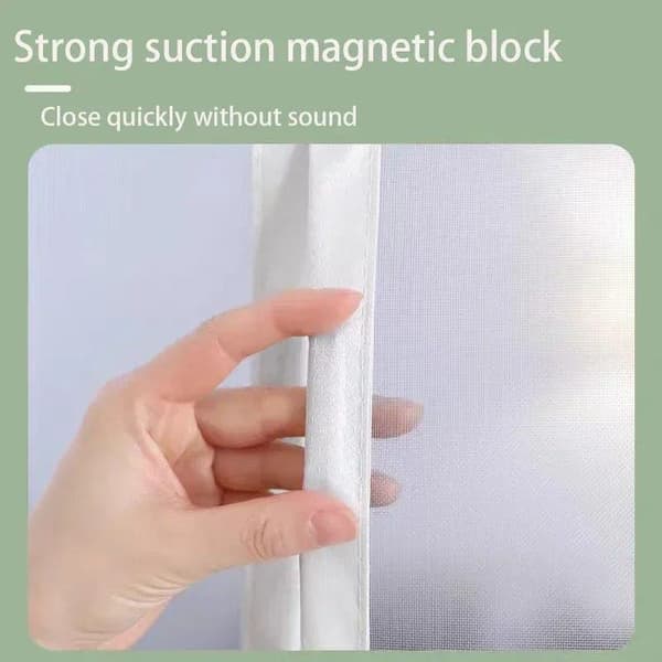 Bomclap Magnetisk myggnätsdörr, myggnätsdörr, ultrafint nät, kraftfulla magneter