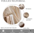 Miniatyrbillede 4 af 11: Lollanda Bohemian Woven Curtain – Retro Country Style, Dekorativt Gardin til Vinduer og Hjem