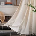 Miniatyrbillede 9 af 11: Lollanda Bohemian Woven Curtain – Retro Country Style, Dekorativt Gardin til Vinduer og Hjem