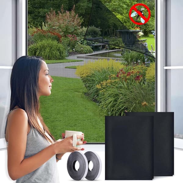 Lollanda insektafvisende myggenet til vindue, 130x150 cm, Cutable