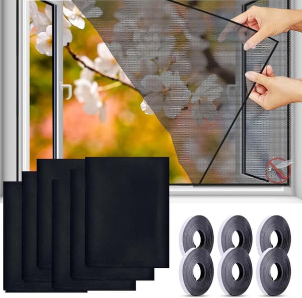 Lollanda insektafvisende myggenet til vindue, 130x150 cm, Cutable