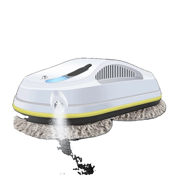 Fönsterputsrobot, Automatisk Sprayfunktion, Säkerhetsrep Ingår,VIT, EU, Ja