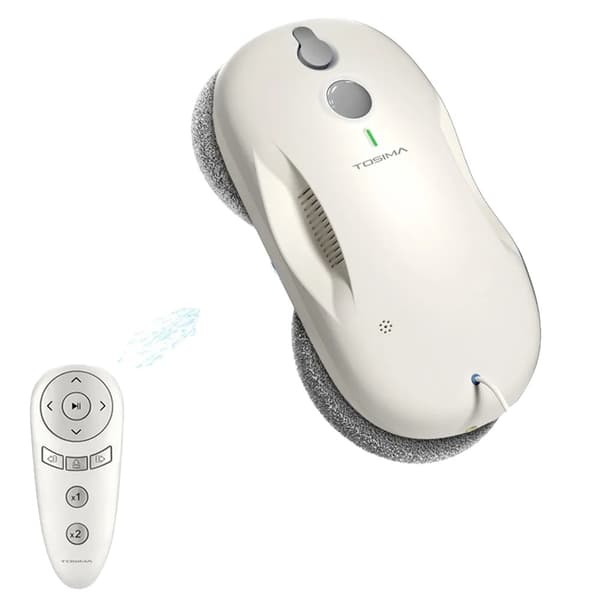 TOSIMA W3 Ikkunanpesurobotti, 2200-3800Pa Imuteho, 80ml Vesisäiliö,W3