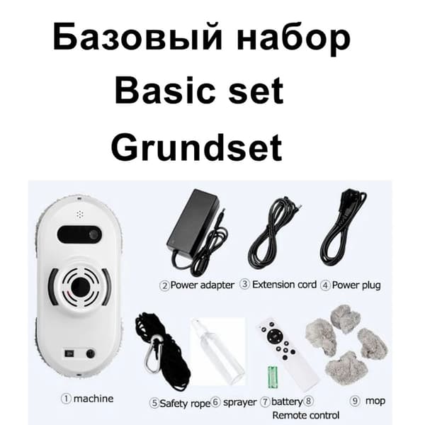 Ikkunanpesurobotti, 3 vuoden takuu, reunaton muotoilu, Perussetti, EU, Kyllä