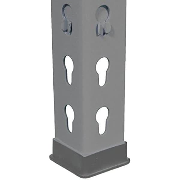 Låda med 100 plastbaser - SIMON RACK - P/40 - Grå - Dimensioner 200x100x140 mm