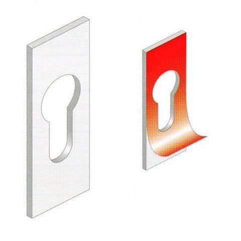 Klisterrosace - GOETTGENS - D4015NOIR - Svart aluminium - 3 mm - 60 x 25 mm
