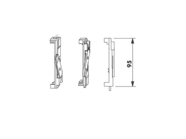 Siegenia Siesgenia A2000 TS K25 / Short Shoot Bolt Edge Lock A2000 Ref. 716236