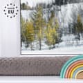 Miniatyrbild 4 av 7: Dragstopp fönster fönstertätning dörrmatta 150 cm - dragpropp för dörr och fönster Windstopper Minky mörkgrå