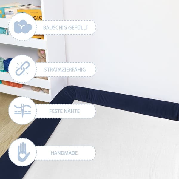 Trækprop vindue vindue tætning dørmåtte 150 cm - trækprop til dør og vindue Windstopper Velvet Marine
