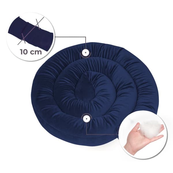 Dragstopp fönster fönstertätning dörrmatta 150 cm - dragpropp för dörr och fönster Windstopper Velvet Marine