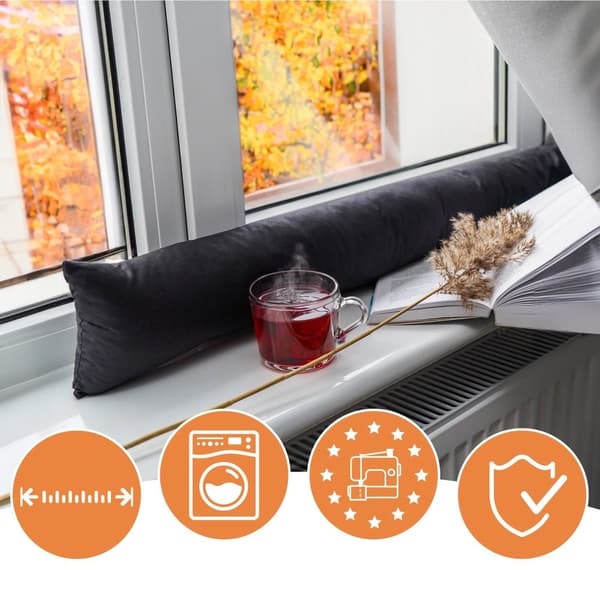 Vedonpoistaja Ikkuna tai Side Sleeper Tyyny 100 cm - Koristetyynyn runkotyynyn kyljessä makuutyynyn ikkunan tiiviste Ovimatto Vetotulppa ovelle ja ikk