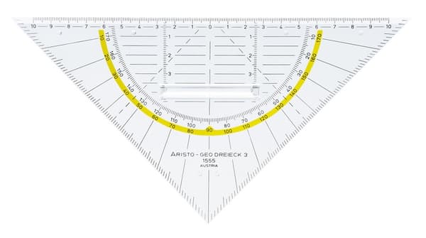 Aristo AR-1555/2 Firkantet trekant 20 cm med håndtag