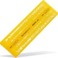 Miniatyrbillede 1 af 2: Aristo AR-5305 Brevskabelon Duo Combi 3,5/5 mm Lige Gul/Transparent