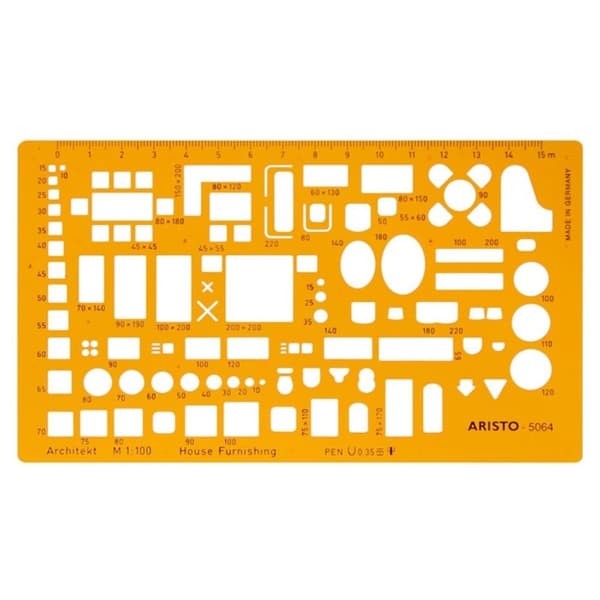 Aristo AR-5064 Architects Möbelmall Skala 1:100 Orange