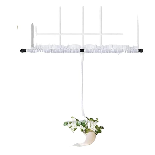 Gardiner, Våffelväv Design, Vattenavvisande, 30x24 tum Storlek,VIT, 30x30 tum