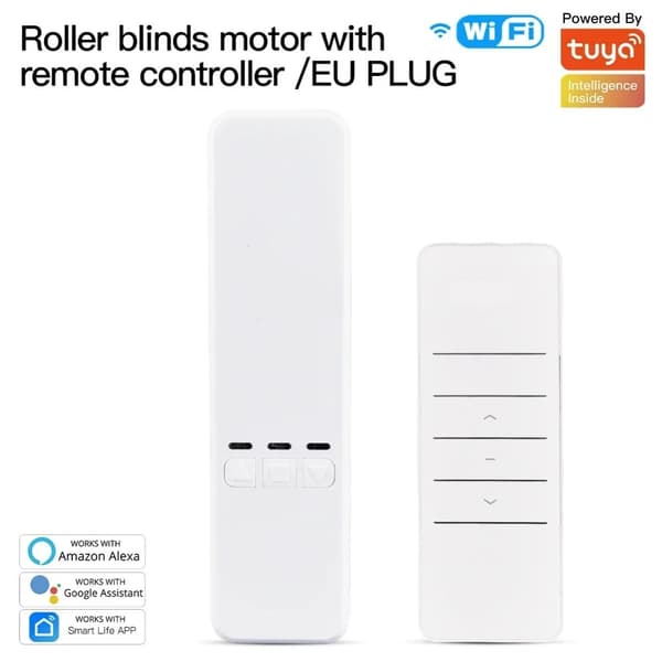 Tuya WiFi Smart Motor, Fjernbetjening, Tilpasselig Timing,med EU-adapter
