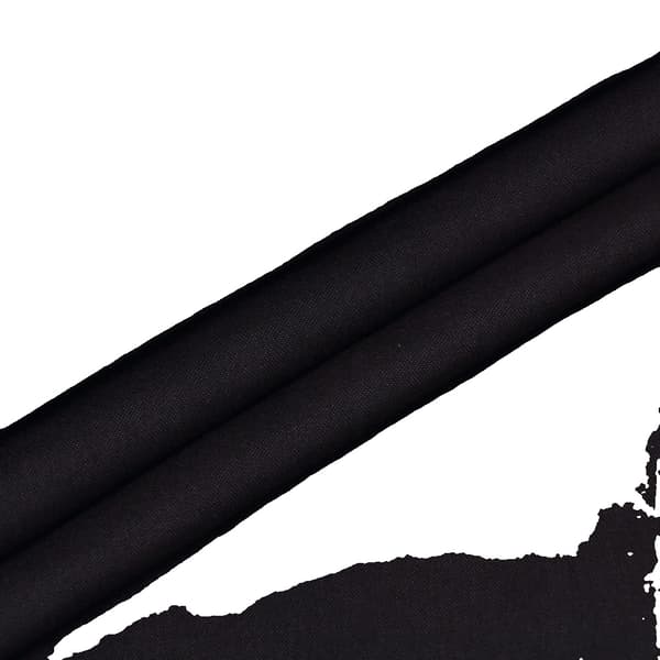 Sæt af mørklægningsgardiner, stanglomme-design, holdbart 100% polyester materiale,Sort-2 stk, 26 x 36 tommer