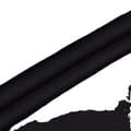 Miniatyrbillede 1 af 2: Sæt af mørklægningsgardiner, stanglomme-design, holdbart 100% polyester materiale,Sort-2 stk, 26 x 24 tommer