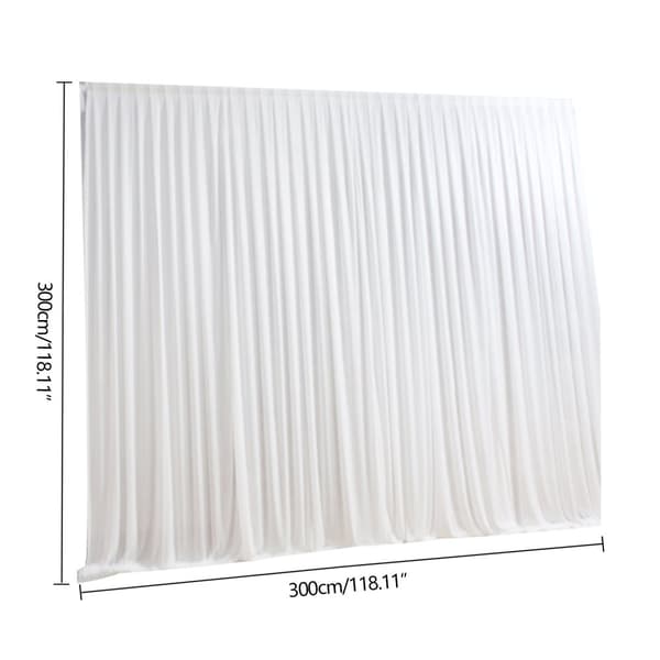Vinduesgardin, Elegant Swag Valance, 300 cm Længde, Alsidig til Begivenheder