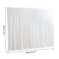 Miniatyrbillede 2 af 4: Vinduesgardin, Elegant Swag Valance, 300 cm Længde, Alsidig til Begivenheder