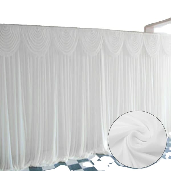 Vinduesgardin, Elegant Swag Valance, 300 cm Længde, Alsidig til Begivenheder
