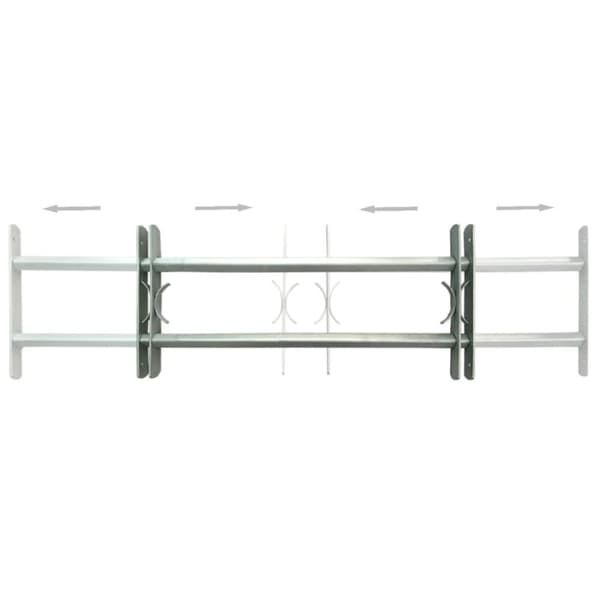vidaXL justérbart sikkerhedsgitter til vinduer 2 stk. 1000-1500 mm -  Vinduer