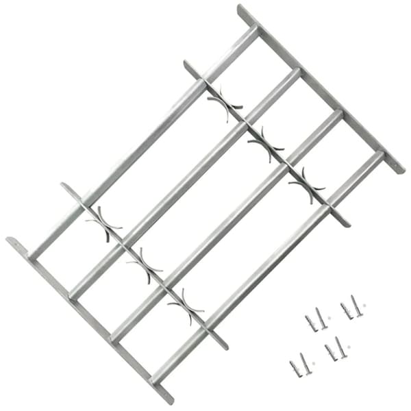 vidaXL justérbart gitter til vinduer m. 4 tværstænger 500-650 mm -  Vinduer