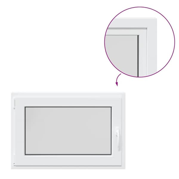 Källarfönster RISOR 90x60 cm tilt&turn DIN vänster vit
