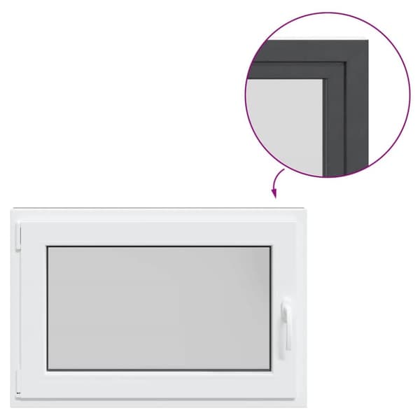 Källarfönster RISOR 90x60 cm tilt&turn DIN vänster antracit