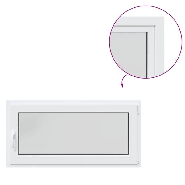 Källarfönster RISOR 120x60 cm tilt&turn DIN höger vit