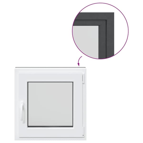 Källarfönster RISOR 60x60 cm tilt&turn DIN höger antracit