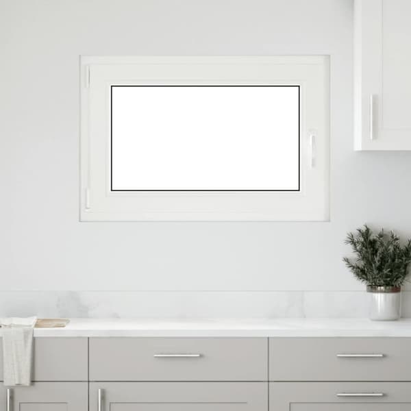 Källarfönster RISOR 60x90 cm tilt&turn DIN vänster vit
