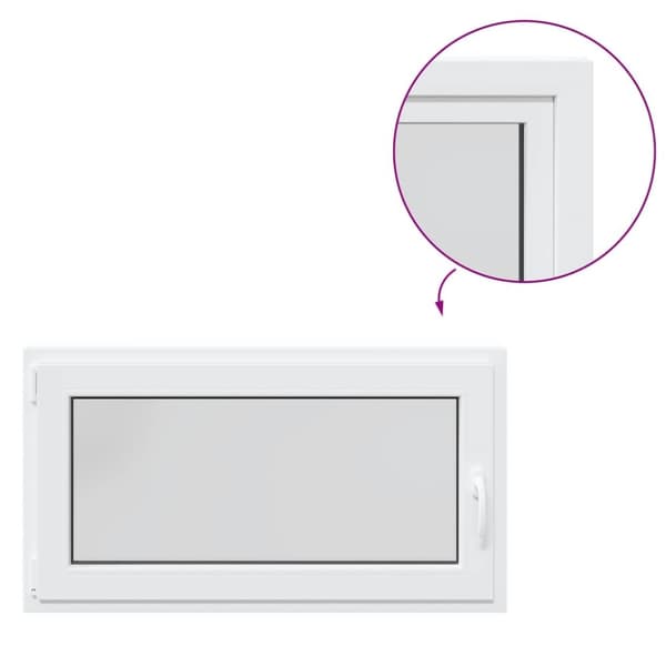 Källarfönster RISOR 110x60 cm tilt&turn DIN vänster vit