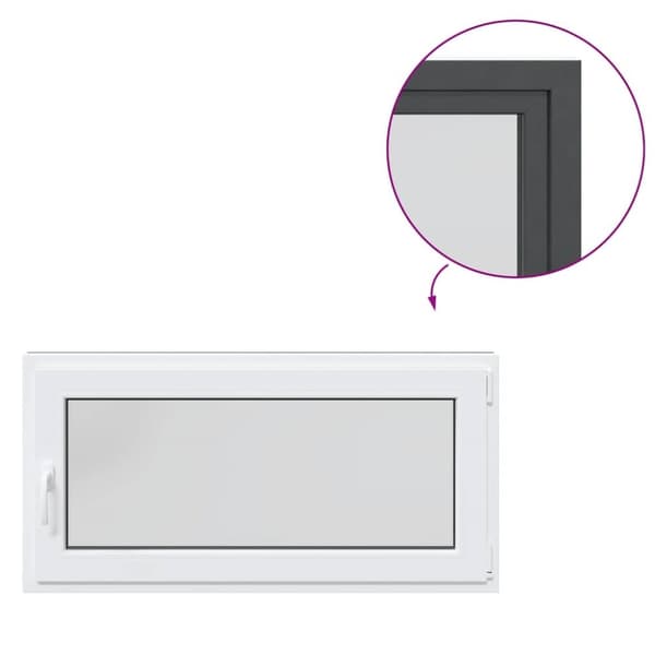 Källarfönster RISOR 120x60 cm tilt&turn DIN höger antracit