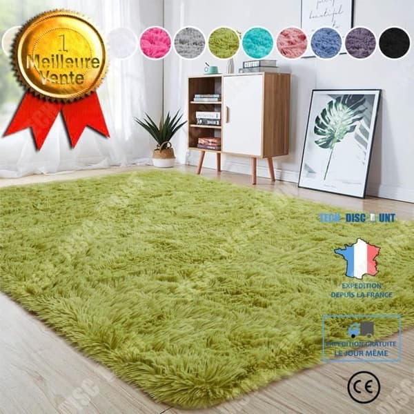 TD® Halkfri matta Sovrumsmatta Heminredningsmatta Barnmatta 160 X 230 cm (Grön)
